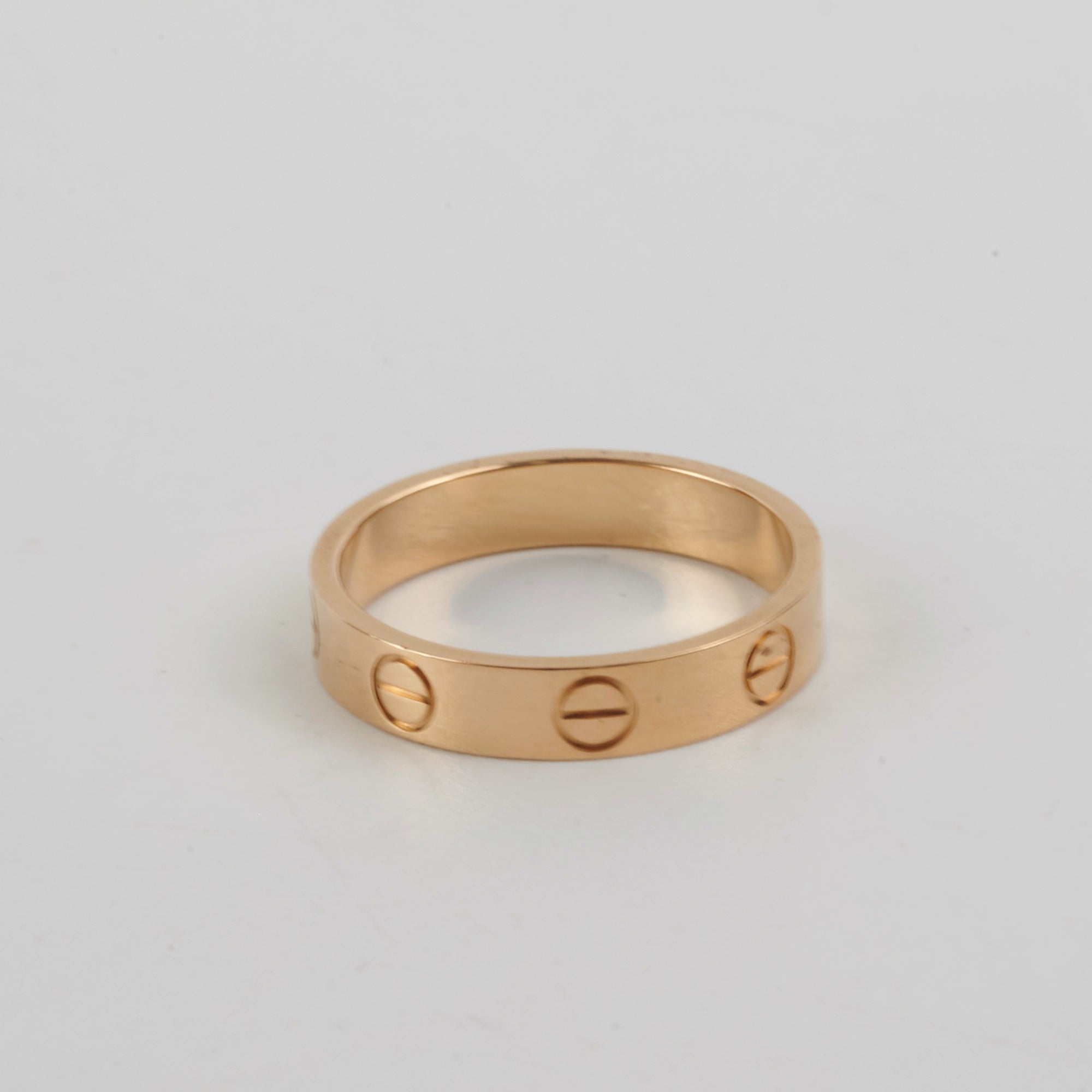 Cartier Love Wedding Ring - 18K Gold Band for Women & Men - Size 50 (US 5.5) - Luxury Engagement & Anniversary Gift for Couples - Perfect for Romantic Proposals, Weddings & Special Occasions