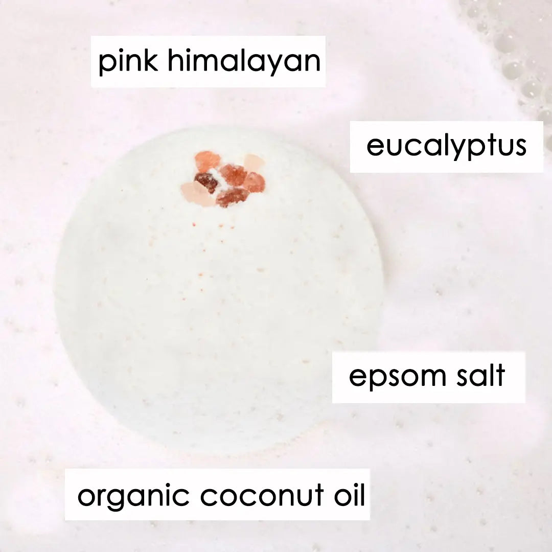 Eucalyptus Mint & Himalayan Salt Bath Bomb - Relaxing Aromatherapy for Stress Relief & Muscle Soothing - Perfect for Spa Nights & Self-Care Rituals
