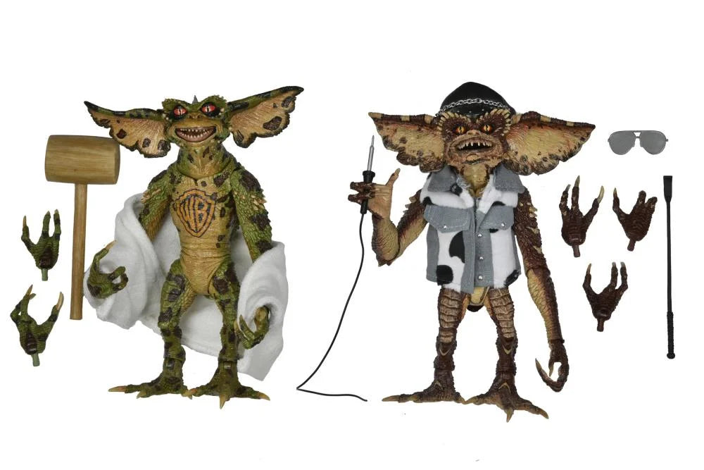 NECA Gremlins 2: The New Batch Tattoo Gremlins Action Figure 2-Pack - Collectible Movie Toys for Horror Fans & Pop Culture Collectors - Perfect for Display, Gifts, and Halloween Decorations