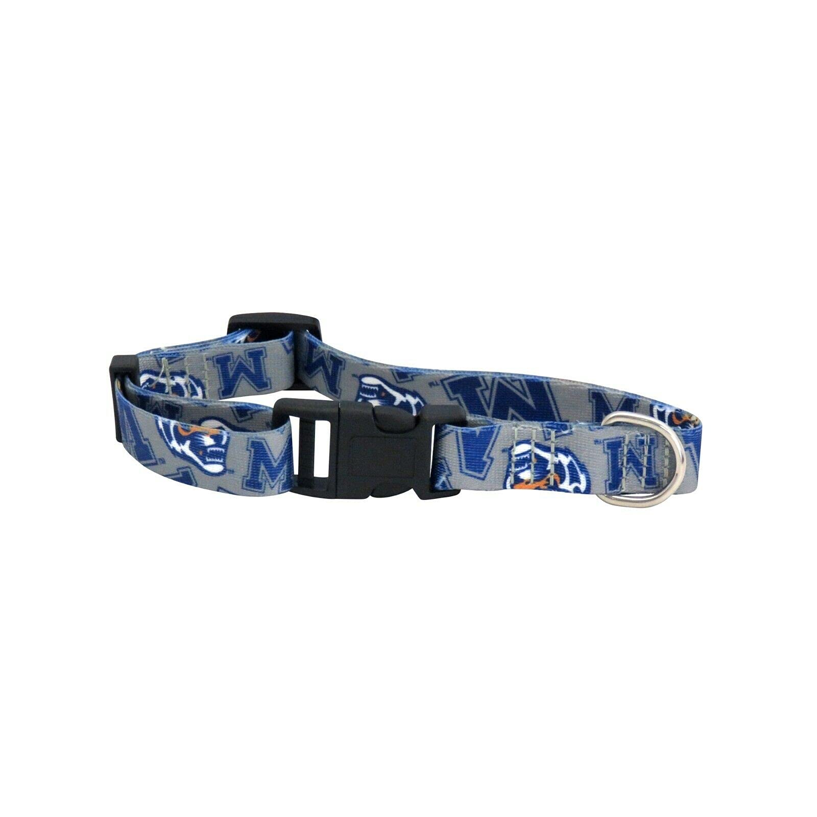 Official NCAA Team Logo Pet Collar - Durable Nylon Dog Collar with Metal Buckle for Small Medium Large Dogs - Perfect for Game Day, Training & Daily Walks