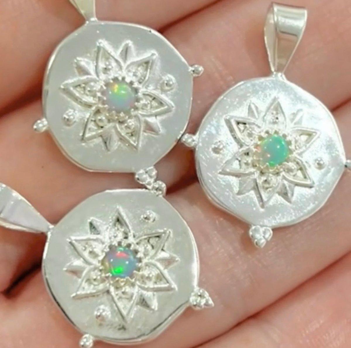 Laihas Intricate Vera May Sterling Silver Boho Ring with Genuine Opal - Elegant Bohemian Jewelry for Women, Perfect for Weddings, Parties & Everyday Wear