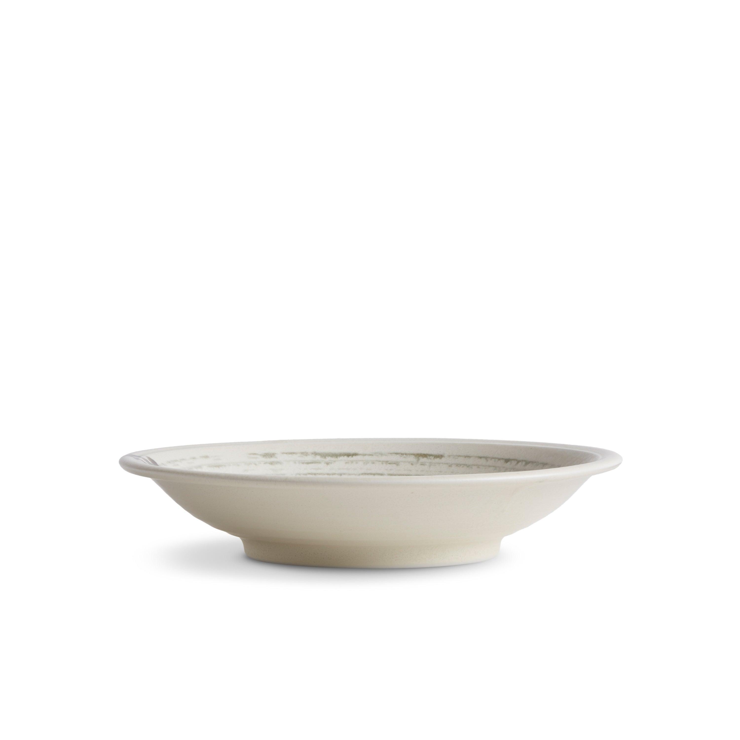 Sumi Brush Soup Plate - Japanese Style Ceramic Soup Bowl for Ramen, Noodles & Asian Cuisine - Perfect for Home Dining, Restaurants & Gifts