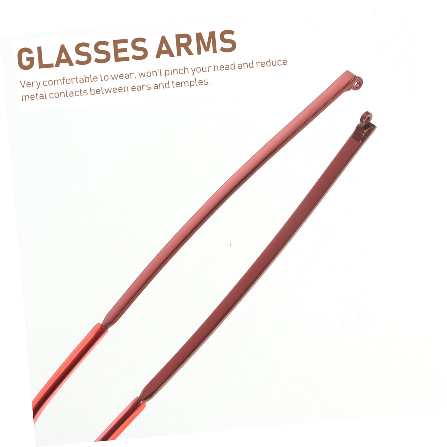 Mobestech Universal Metal Glasses Arms Replacement - 1 Pair of Eyeglass Temple Tips for Sunglasses & Optical Frames | Durable Repair Parts for Broken Glasses Legs | Perfect for DIY Fixes at Home or Office