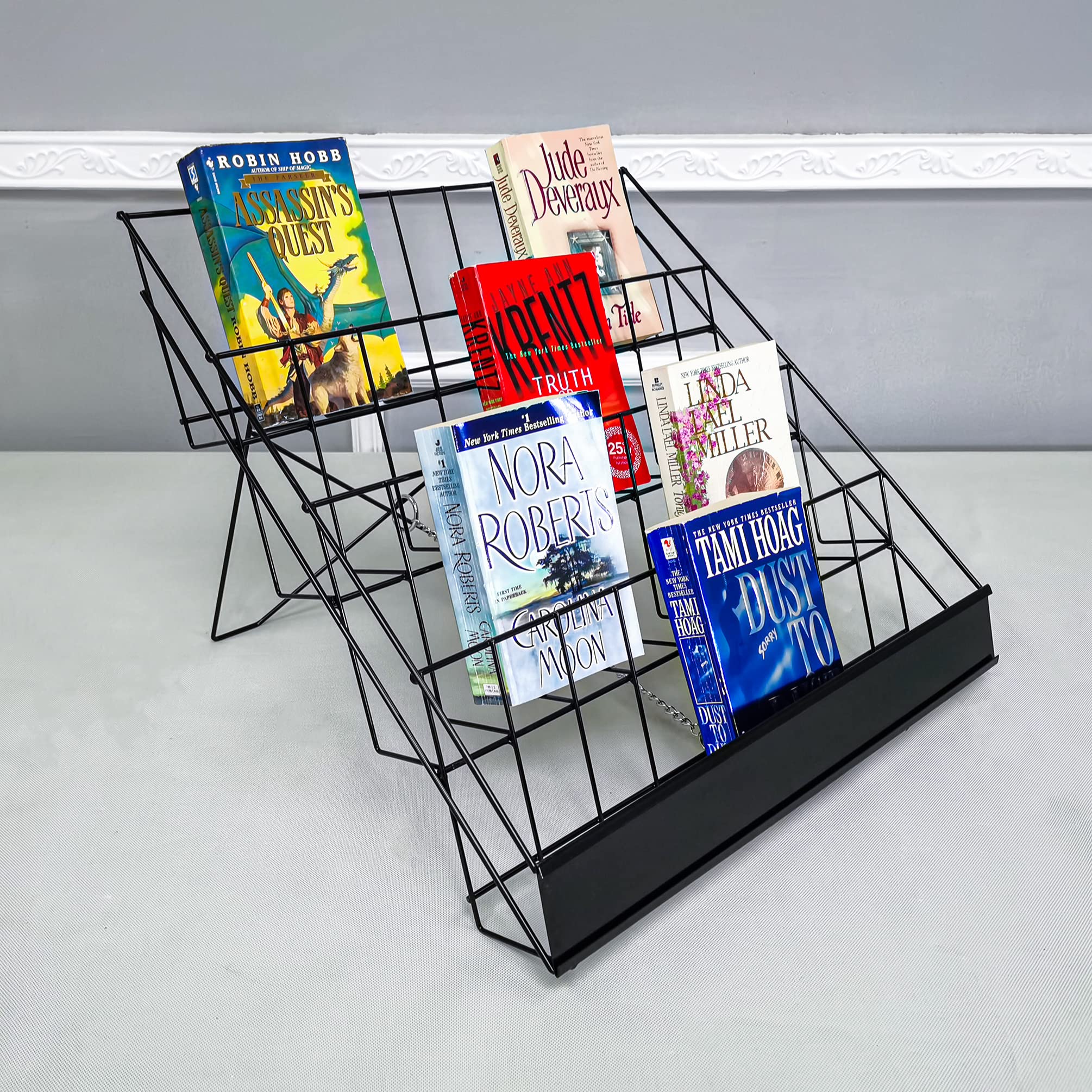 FixtureDisplays® 4-Tier Tabletop Greeting Card Display Rack - 18
