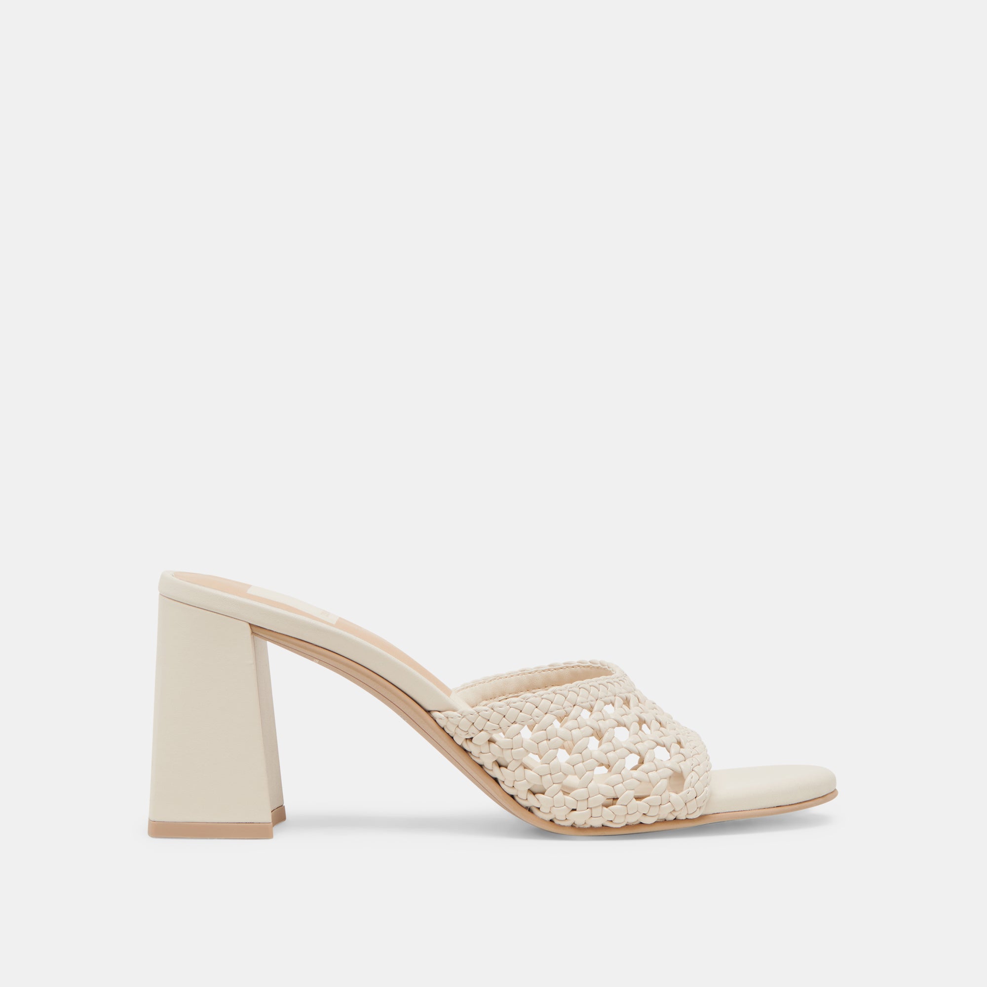 MARGOE Women's Creme Woven Stella High Heels - Elegant Dress Pumps for Parties, Weddings & Evening Events