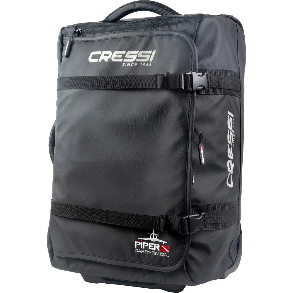 Cressi Piper Snorkel Set - Comfortable Dry Top Snorkel for Men & Women - Perfect for Swimming, Snorkeling, and Beach Vacations