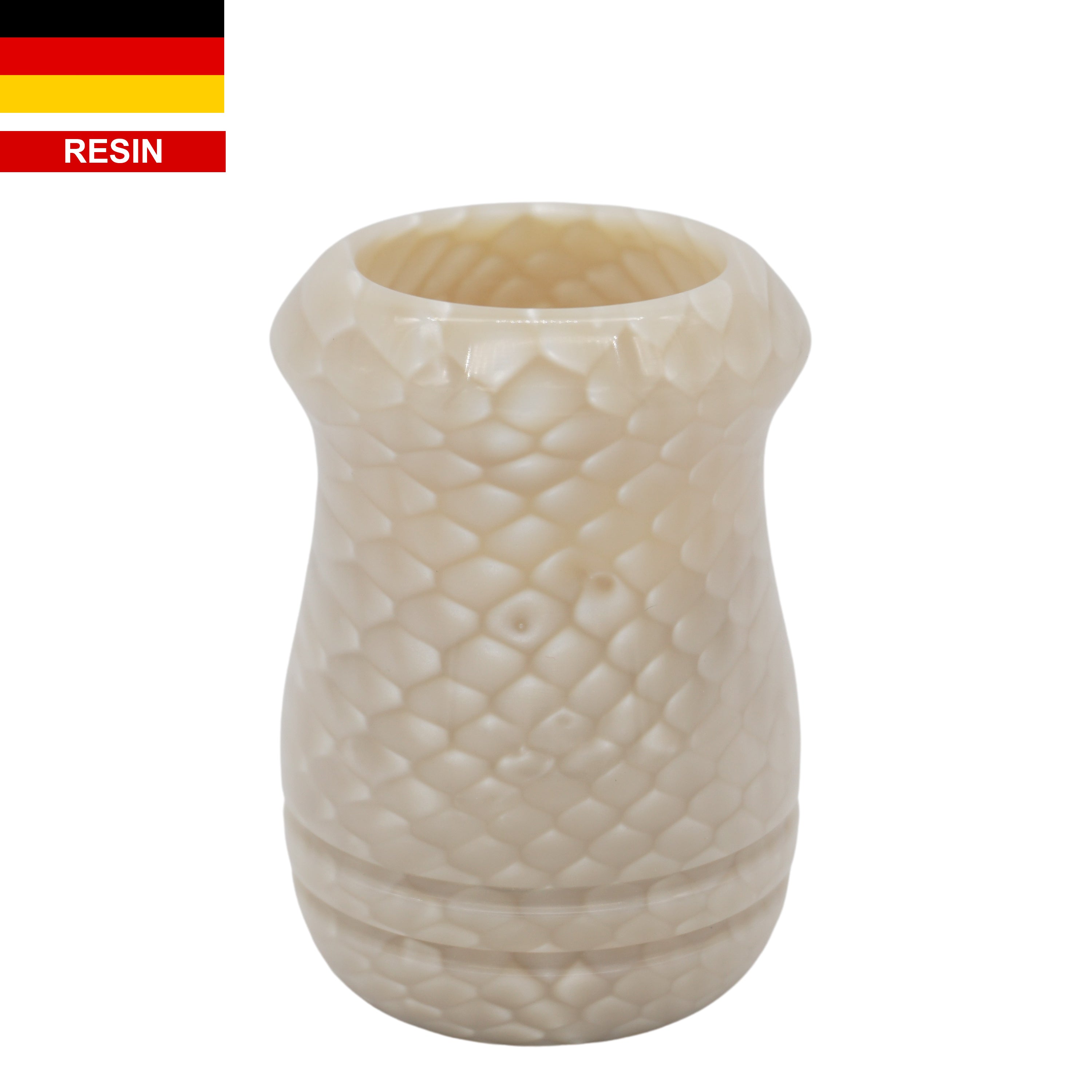 Premium Ivory Snakeskin Handmade Shaving Brush Handle - Fits 24mm & 26mm Knots - Perfect for Wet Shaving, Grooming Kits & Luxury Bathroom Accessories