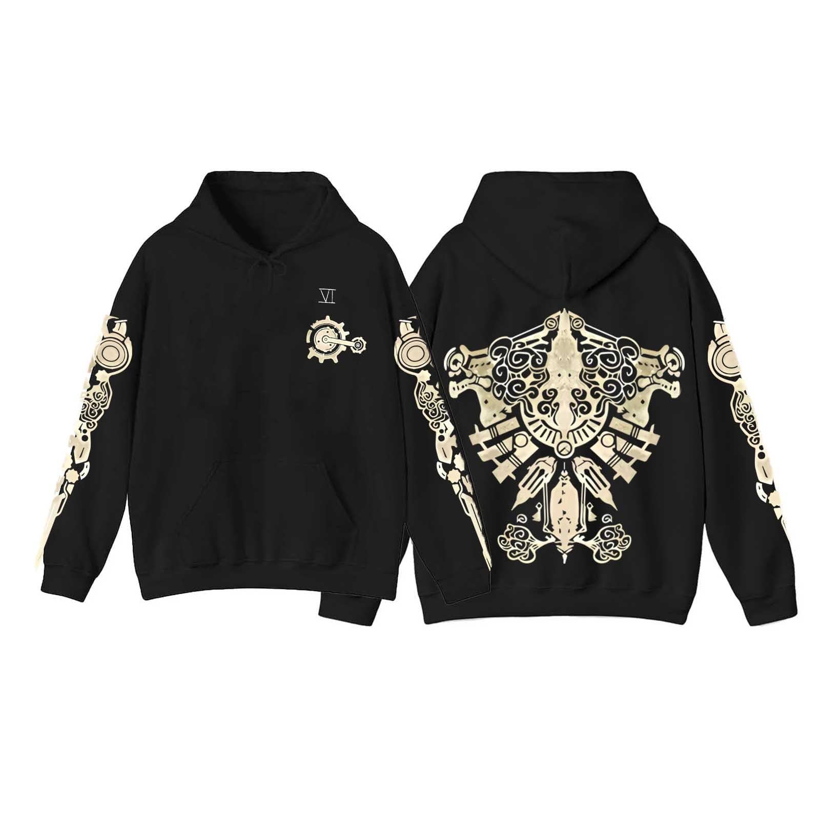 Arcane Hoodies for Men & Women - Oversized Long Sleeve Sweatshirt with Kangaroo Pocket | Trendy Y2K Streetwear Fashion | Perfect for Casual Wear, Street Style & Loungewear