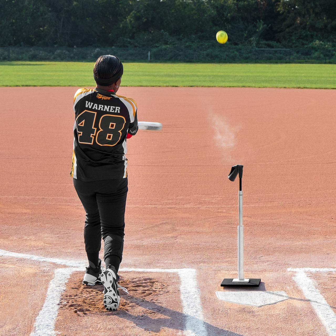FORTRESS Professional Baseball & Softball Batting Tee - Adjustable Height Training Tee for Hitting Practice | Perfect for Backyard, Field & Cage Training