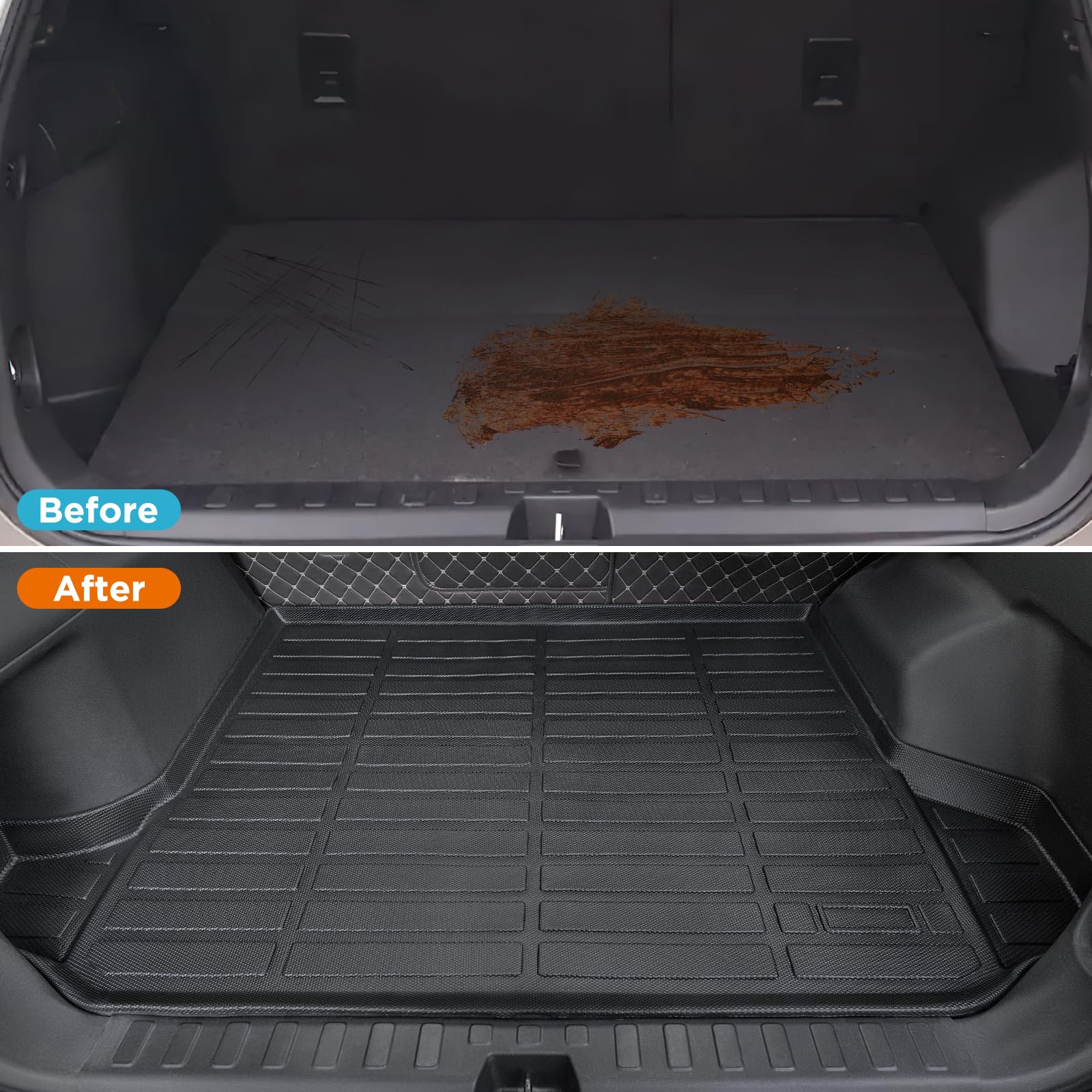 Premium All-Weather Floor Mats & Cargo Liner for Chevy Equinox 2018-2024 & GMC Terrain 2018-2024 - Waterproof Trunk Mat, Custom Fit Interior Accessories - Perfect for Road Trips, Daily Commute & Outdoor Adventures