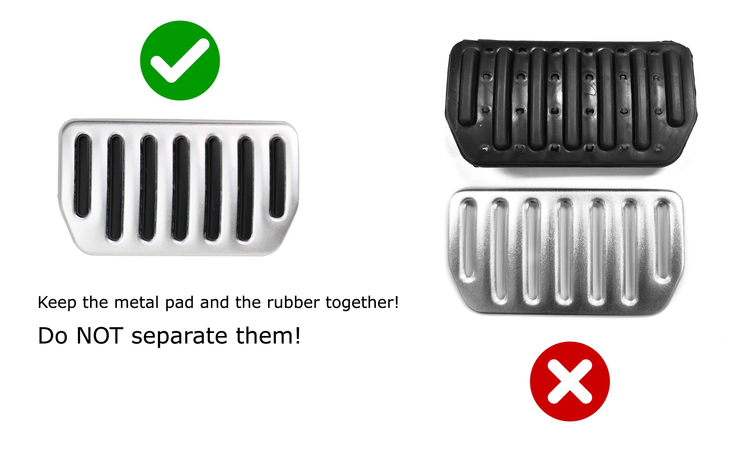 3-Piece Silver Aluminum Foot Pedal Covers for 2015-2020 Ford F150 - Anti-Slip Track Design - Upgrade Interior Accessories for Enhanced Driving Comfort & Style