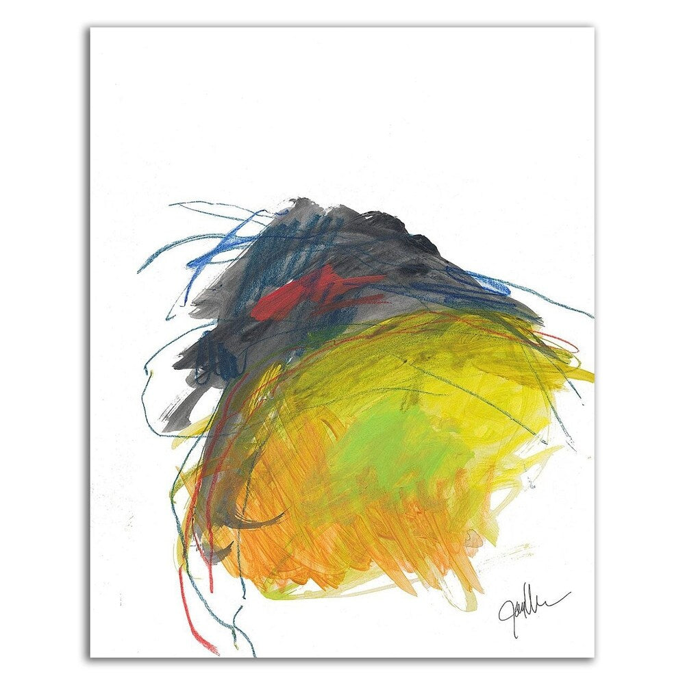 Abstract Landscape No. 15 by Jan Weiss - Premium Canvas Wall Art Print - Ready to Hang - Modern Home & Office Decor for Living Room, Bedroom or Workspace