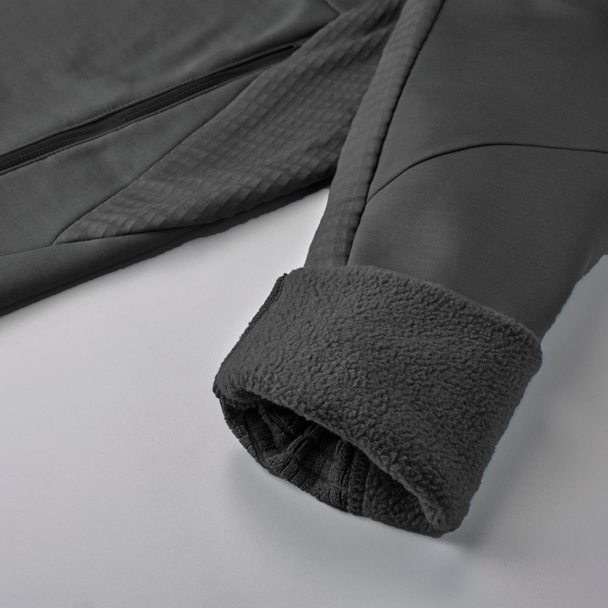 Women's Lightweight Fleece Jacket MH520 with Hood - Warm & Water-Resistant Hiking Jacket for Outdoor Adventures & Camping