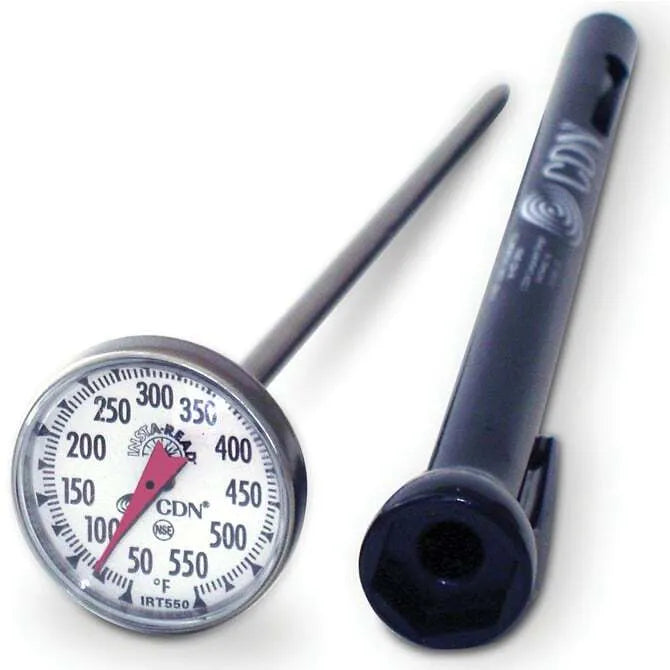 Digital Pocket Thermometer for Cooking, Grilling & Candy Making - High Temp Instant Read Food Thermometer for Meat, BBQ, Baking & Deep Frying (Kitchen & Outdoor Use)