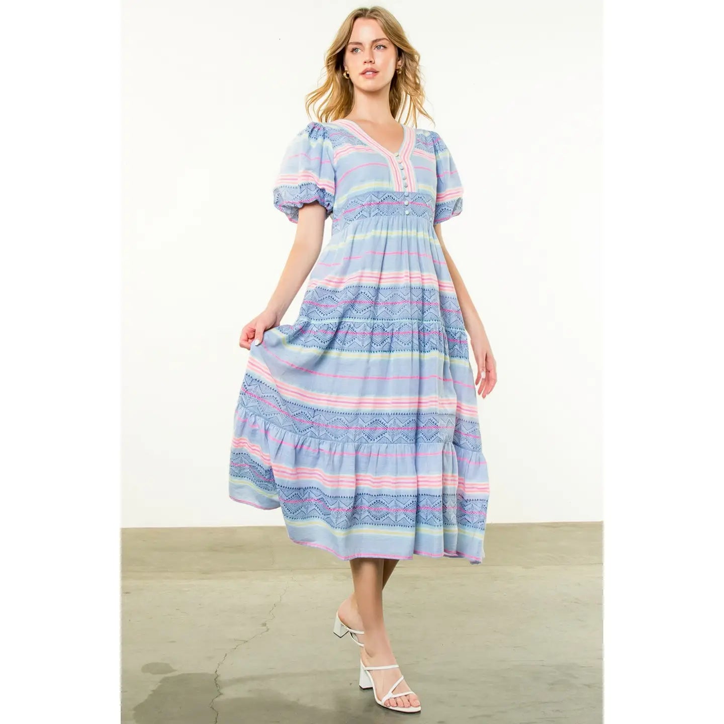 Hadley Women's Multicolor Floral Print Summer Dress - Perfect for Beach Vacations, Parties & Casual Outings