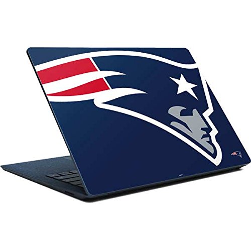 Officially Licensed NFL New England Patriots Laptop Skin for Microsoft Surface - Durable Vinyl Decal Sticker with Large Team Logo Design - Perfect for School, Office & Game Day Decor