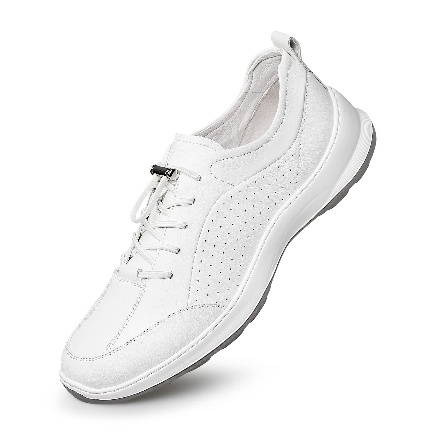 ZRO Men's Running Shoes - Lightweight White Fashion Sneakers for Men, Size 22 | Perfect for Jogging, Gym Workouts & Casual Wear