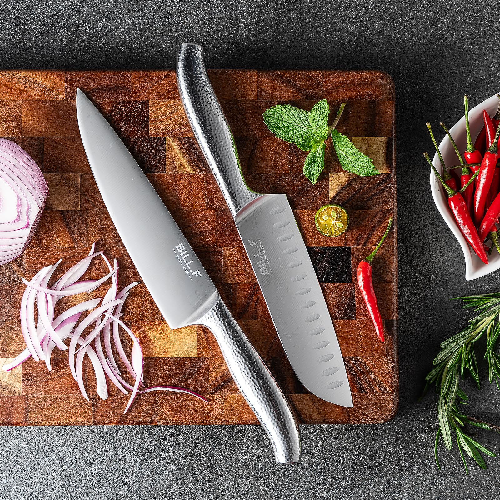 18-Piece Premium Kitchen Knife Set with Wooden Block - Razor Sharp Stainless Steel Knives, Dishwasher Safe, Includes Knife Sharpener & Kitchen Scissors - Perfect for Home Chefs, Cooking Enthusiasts & Professional Kitchens
