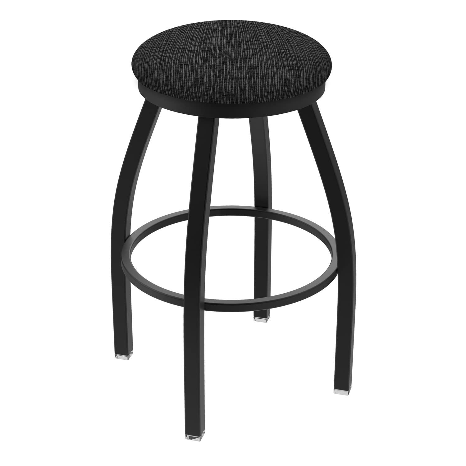 Holland Bar Stool Co. XL 802 Misha Swivel Bar Stool - Graph Coal Finish, Adjustable Height, 360° Rotation - Perfect for Kitchen Islands, Home Bars & Dining Countertops