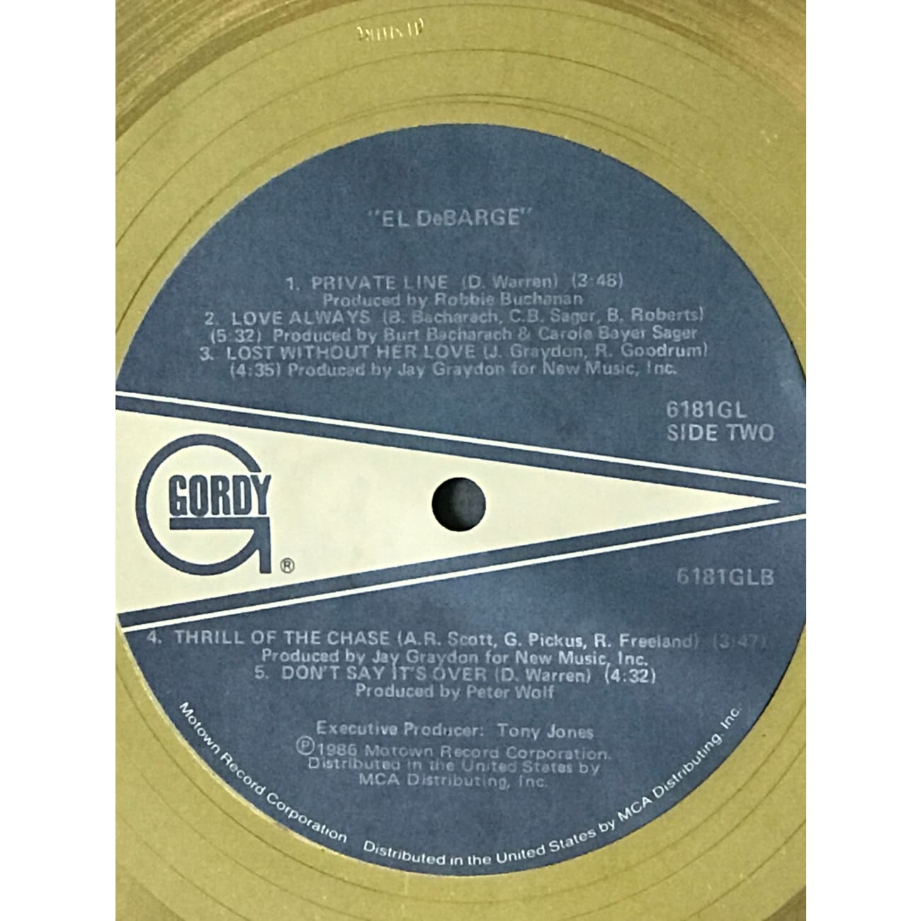 El DeBarge Debut Album RIAA Certified Gold Award - Perfect for Music Collectors & 80s R&B Fans
