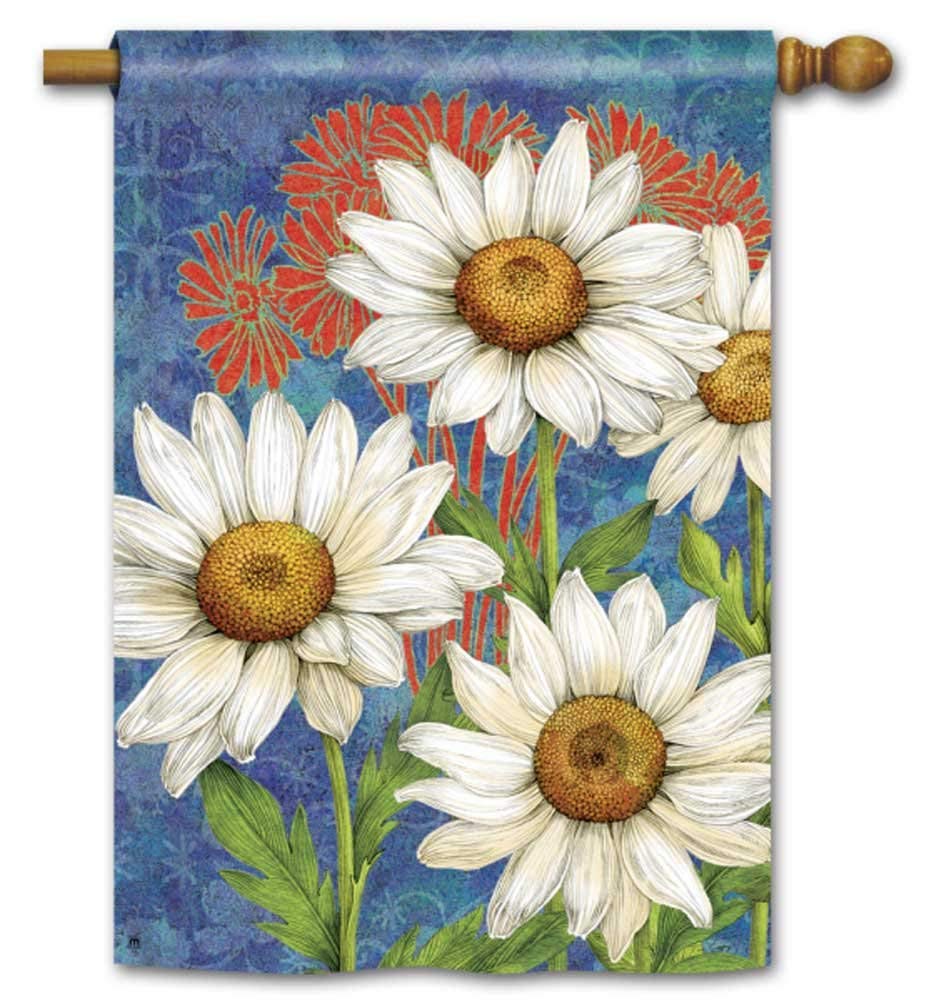 Designer Daisies House Flag - 28