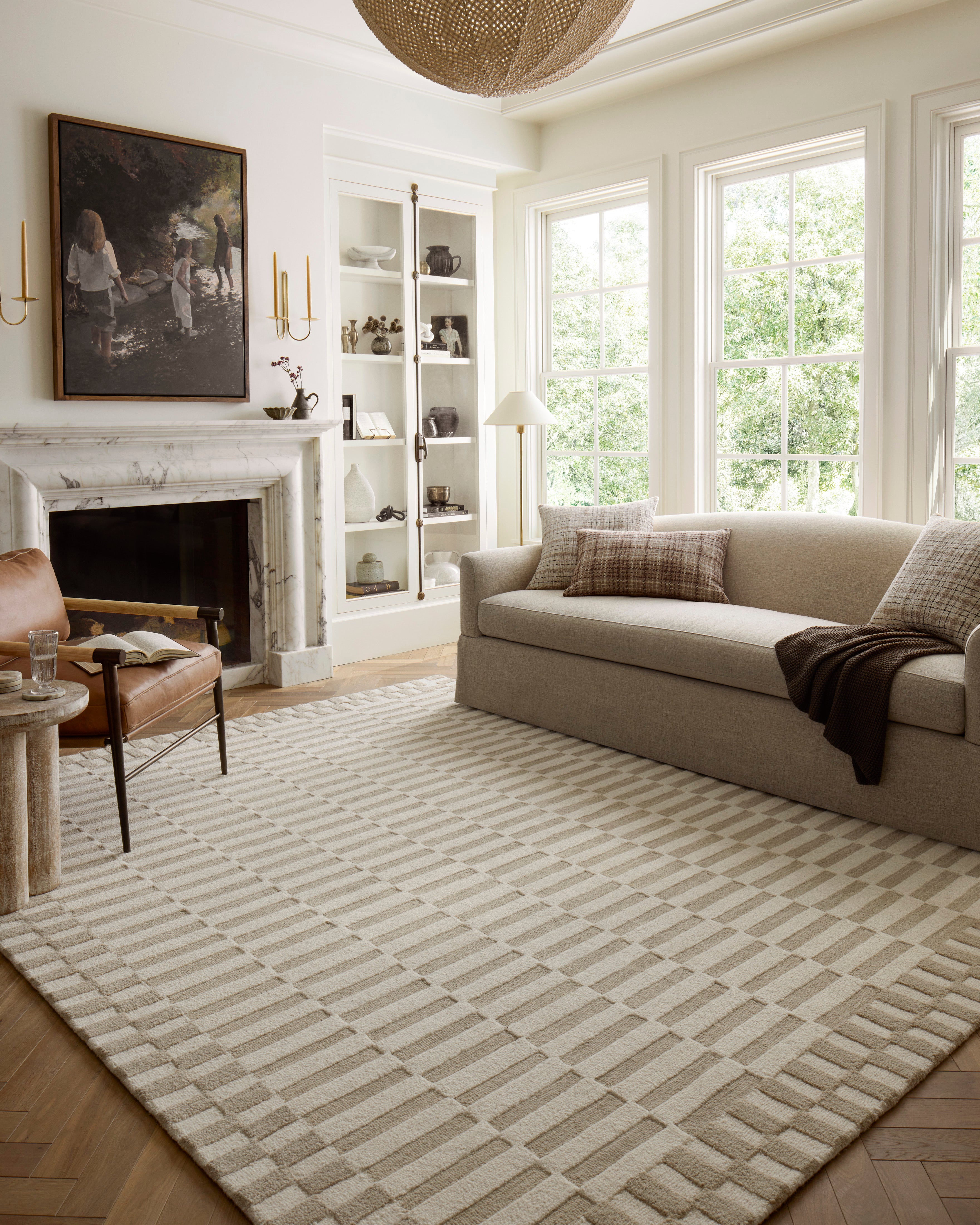 Bradley Ivory Beige Area Rug - Soft Plush Shag Carpet for Living Room, Bedroom, and Nursery Decor