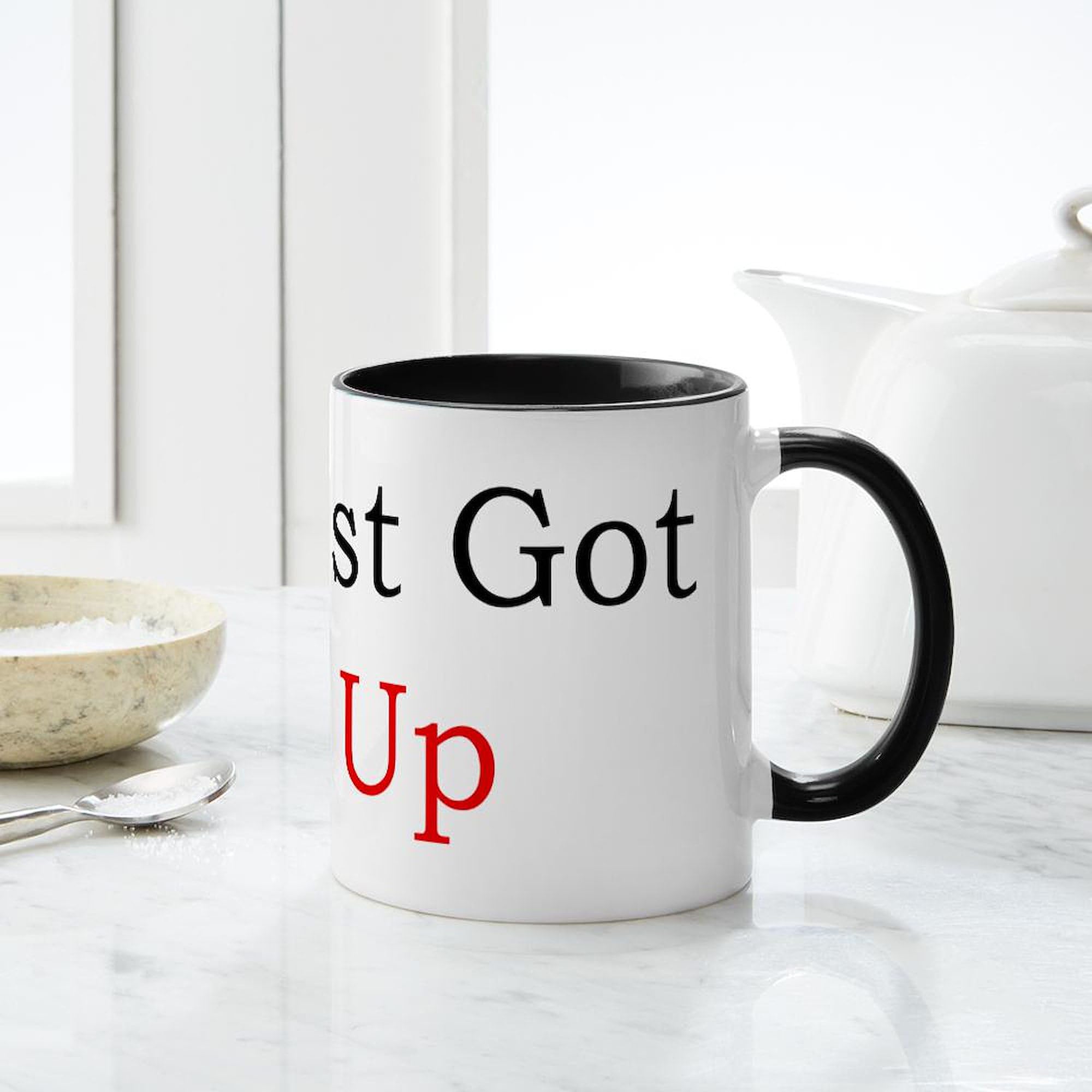Litt Up Mugs 11 oz (325 ml) Ceramic Coffee Cup - Funny Novelty Coffee Mug for Tea, Hot Chocolate & Office Use - Perfect Gift for Coworkers & Coffee Lovers