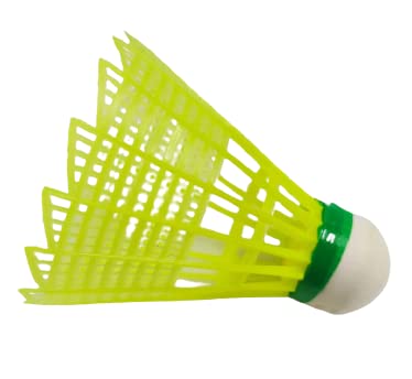 Premium White Plastic Badminton Shuttlecocks - Pack of 10 | Durable Feather-Free Training Shuttle for Indoor/Outdoor Play | Perfect for Backyard Games, Gym Class & Family Fun