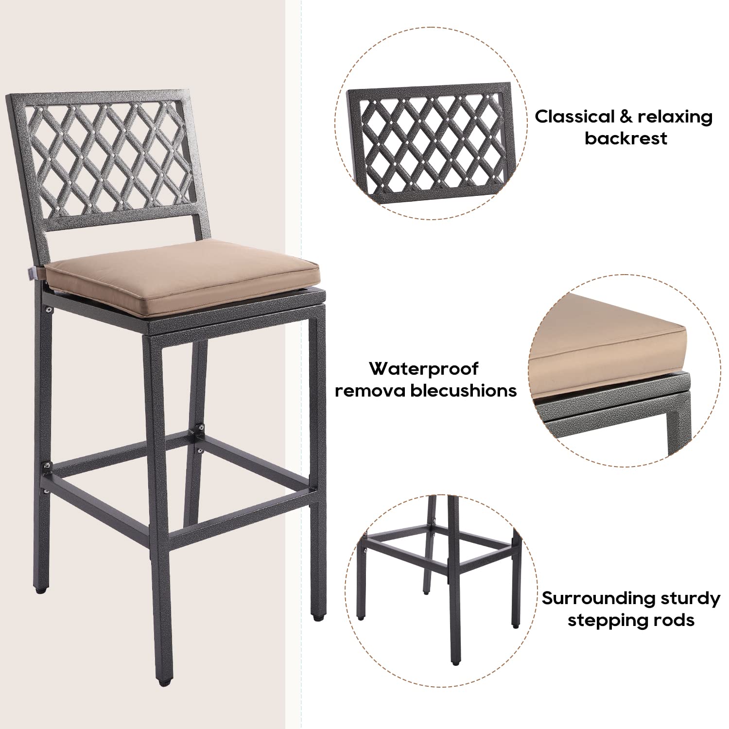 **Metal Bar Stools for Dining - 29
