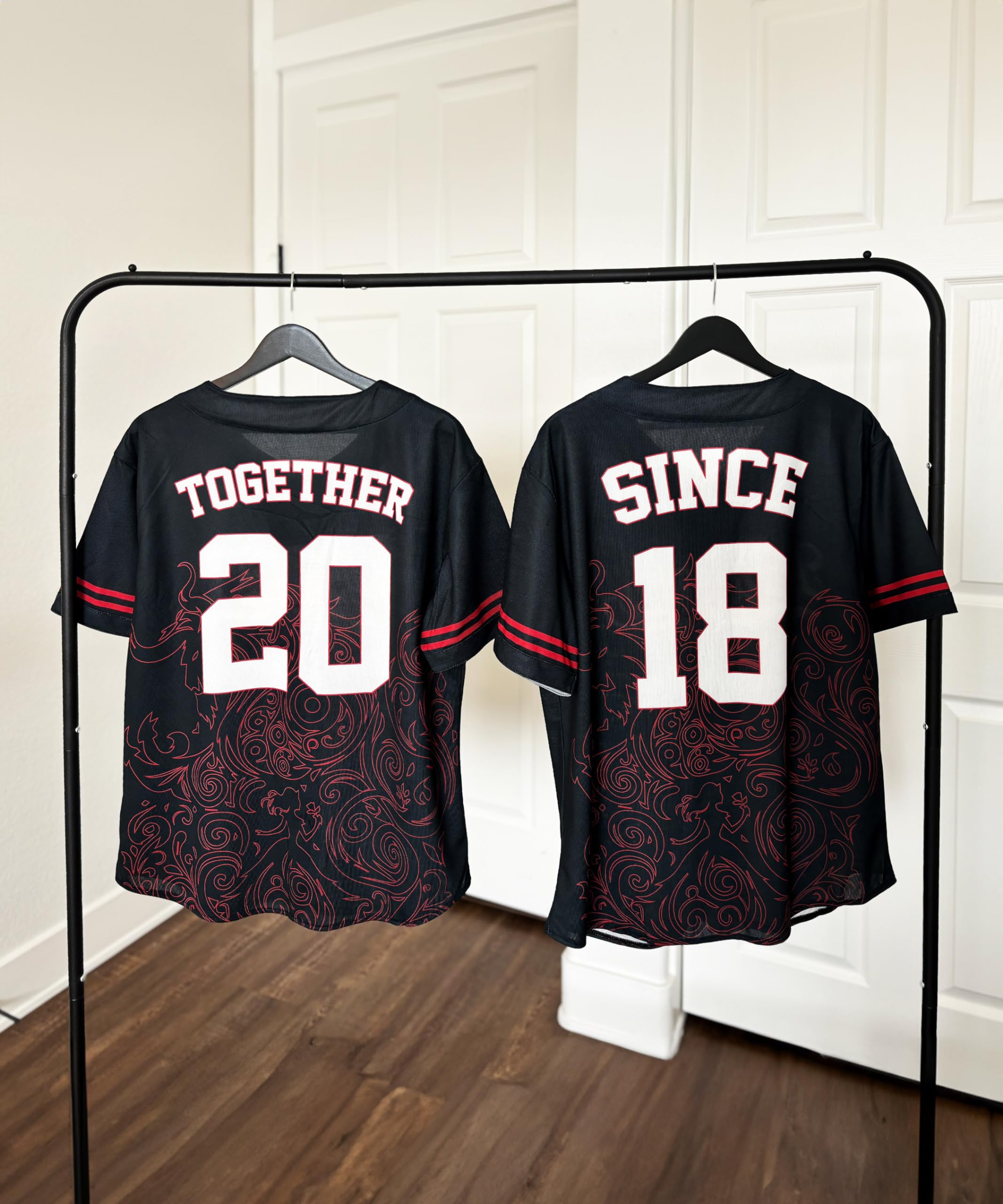 Custom King & Queen Matching Couple Shirts - Personalized Unisex Set for Couples & Anniversaries