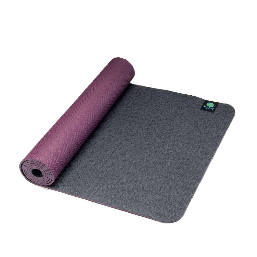 Eco-Friendly Non-Slip Yoga Mat 5mm Thick - Premium TPE Material for Home Workouts, Pilates & Meditation | Kulae Brand