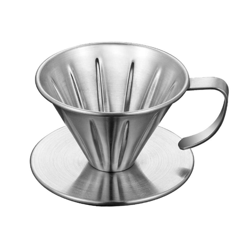 Premium Coffee Filter & Tea Strainer Funnel - Durable Coffee Dripper with Handle for Pour Over, Cold Brew & Loose Leaf Tea - Essential Home Barista & Tea Brewing Tool for Perfect Extraction Every Time