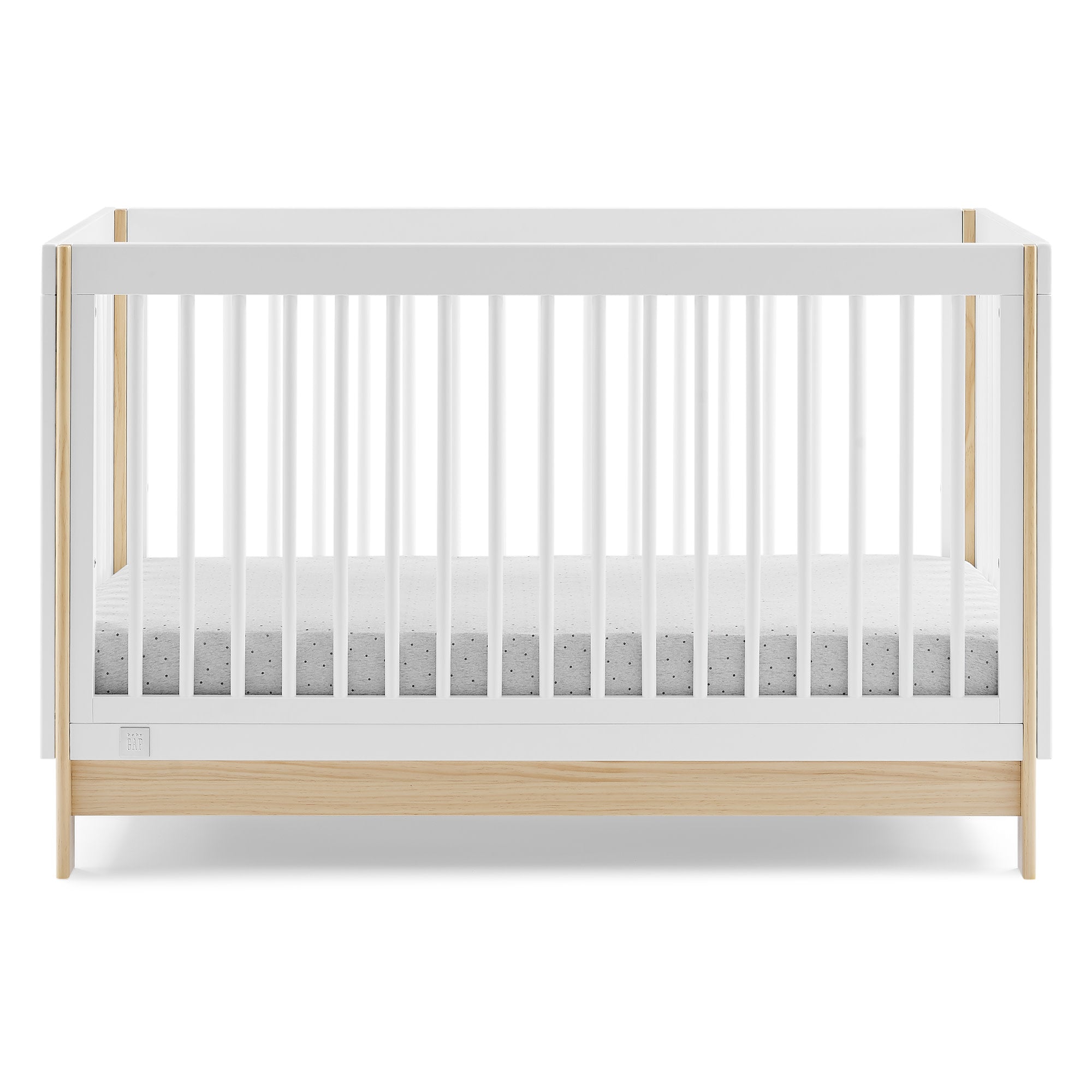 BabyGap Tate 4-in-1 Convertible Crib - Toddler Bed, Daybed & Full-Size Bed | Safe Nursery Furniture for Newborns & Growing Kids | Perfect for Baby Rooms & Daycare Centers