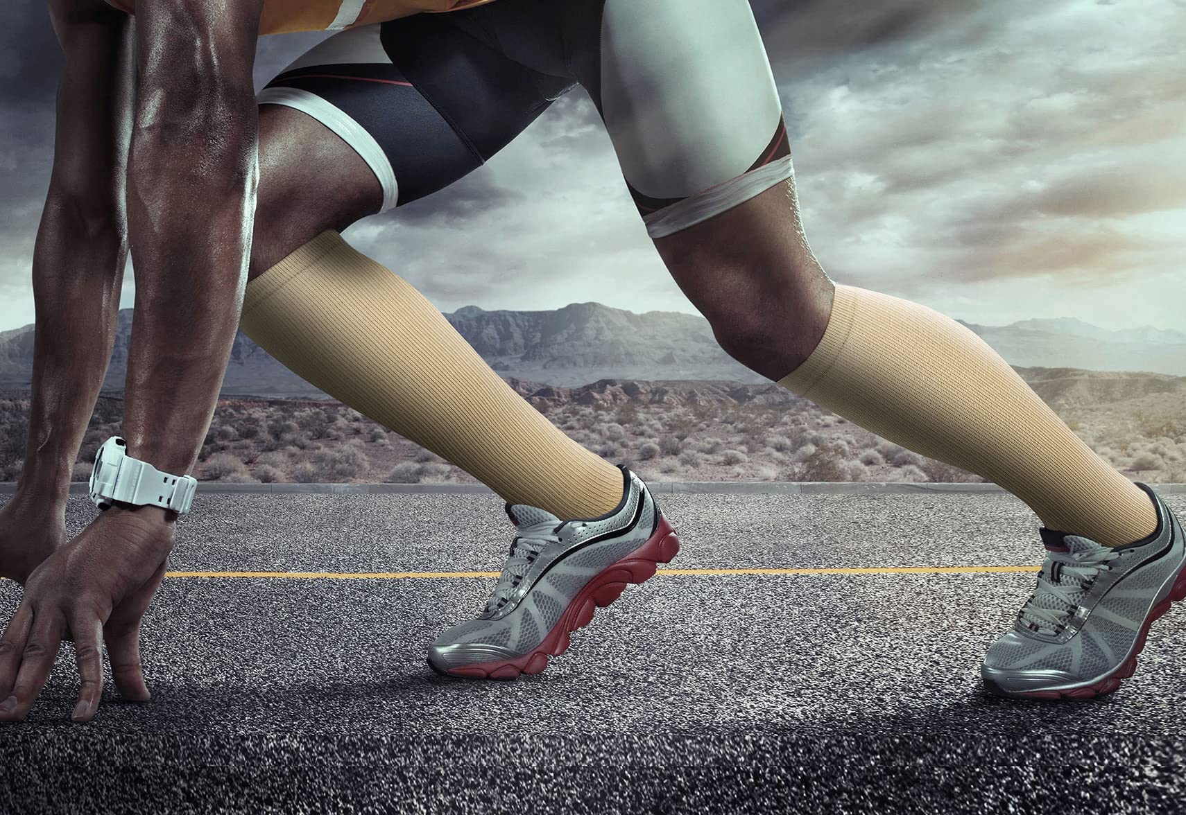 QUXIANG 3 Pairs Compression Socks for Women & Men - 15-20 mmHg Medical Grade Support for Blood Circulation, Running, Athletic & Cycling - Perfect for Workouts, Travel & Recovery