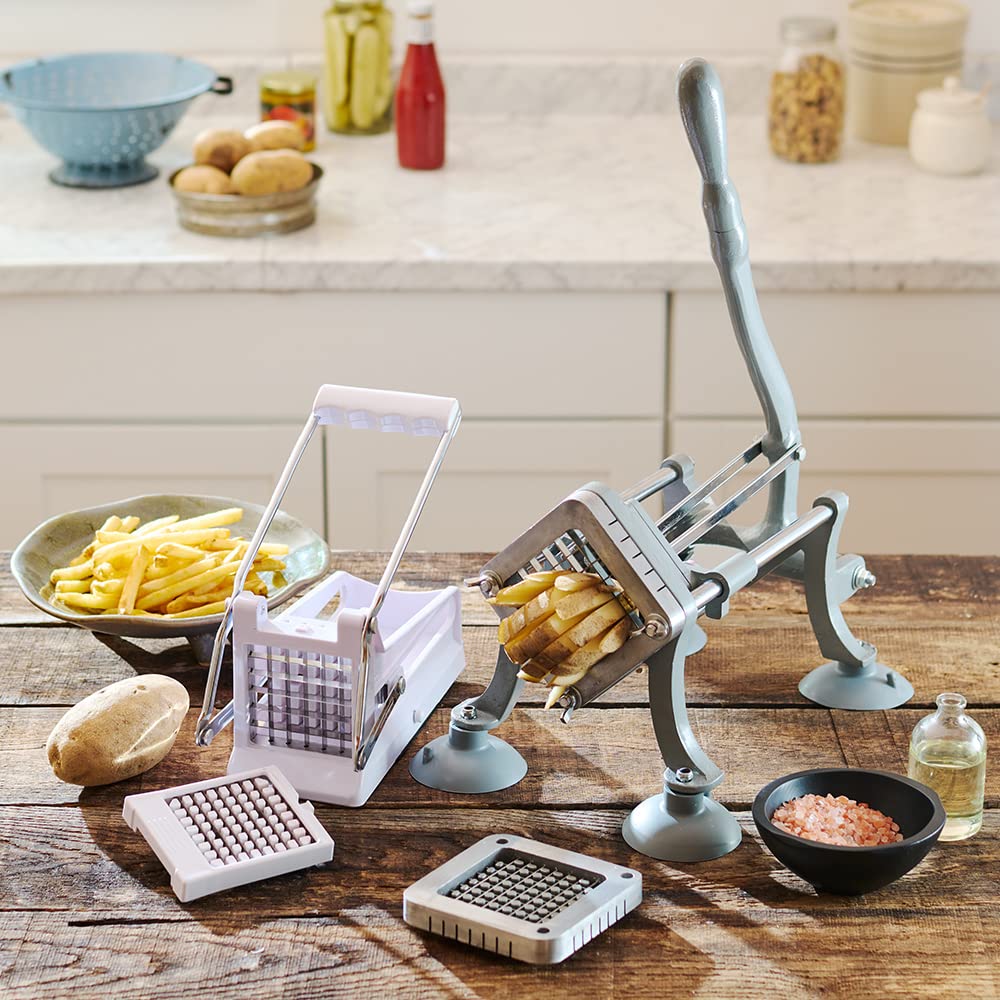LEM Products Commercial-Grade French Fry Cutter for Potatoes and Vegetables - Heavy Duty Cast Iron - Perfect for Restaurants, Food Trucks, and Home Kitchens