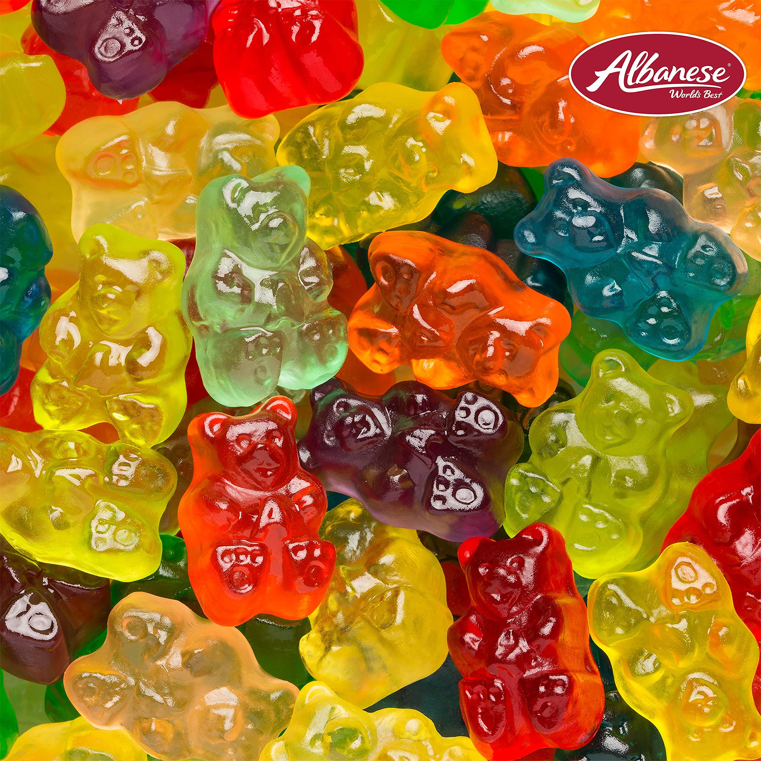 Albanese World's Best 12 Flavor Gummy Bears - 7.5oz Bag (Pack of 12) - Individually Wrapped Soft & Chewy Candy Snacks - Fruity Flavor Assortment - Perfect for Parties, Movie Nights & Office Treats