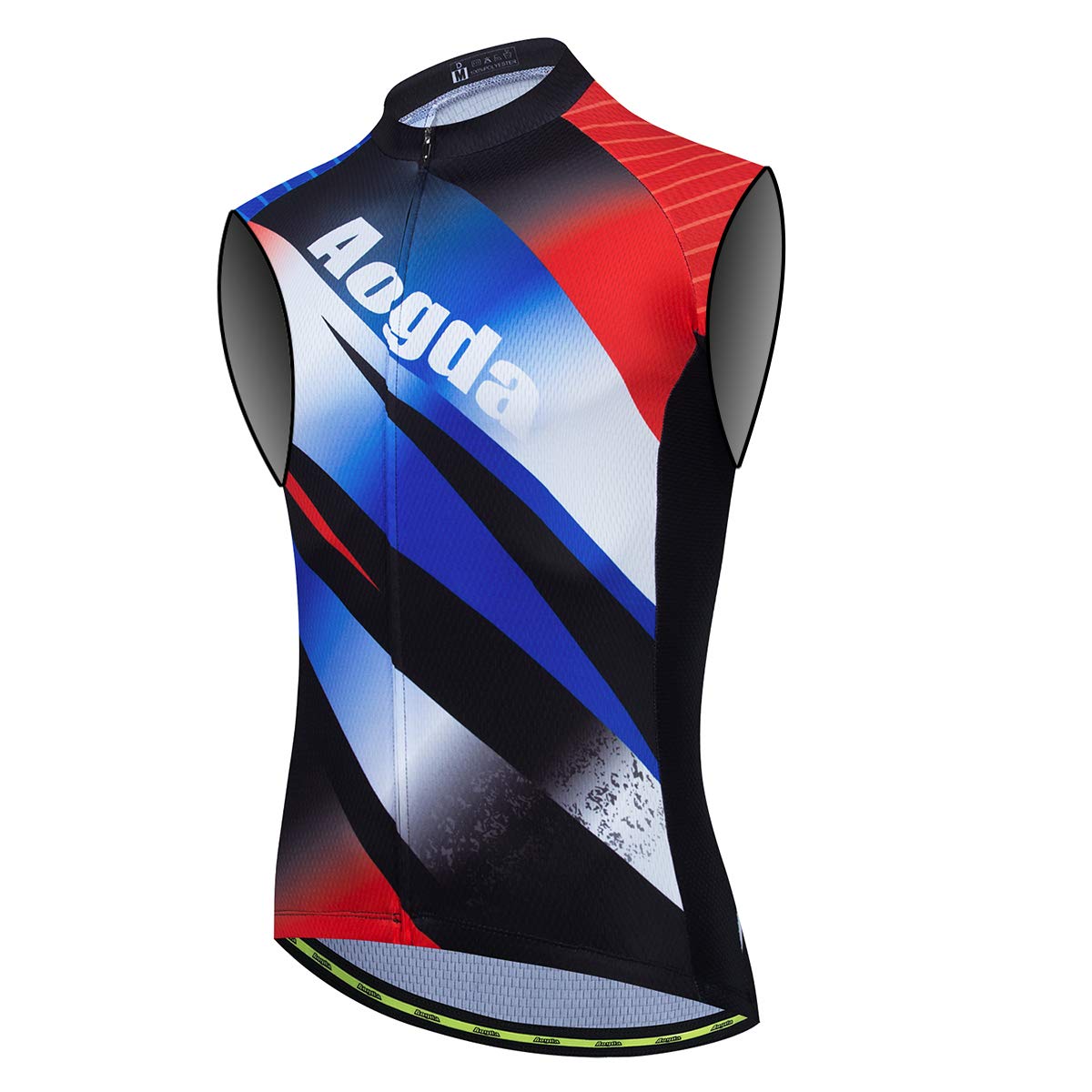 Aogda Men's Cycling Vest - Breathable Sleeveless Bike Jersey for Road & Mountain Biking - Team Cycling Apparel for Outdoor Sports & Training