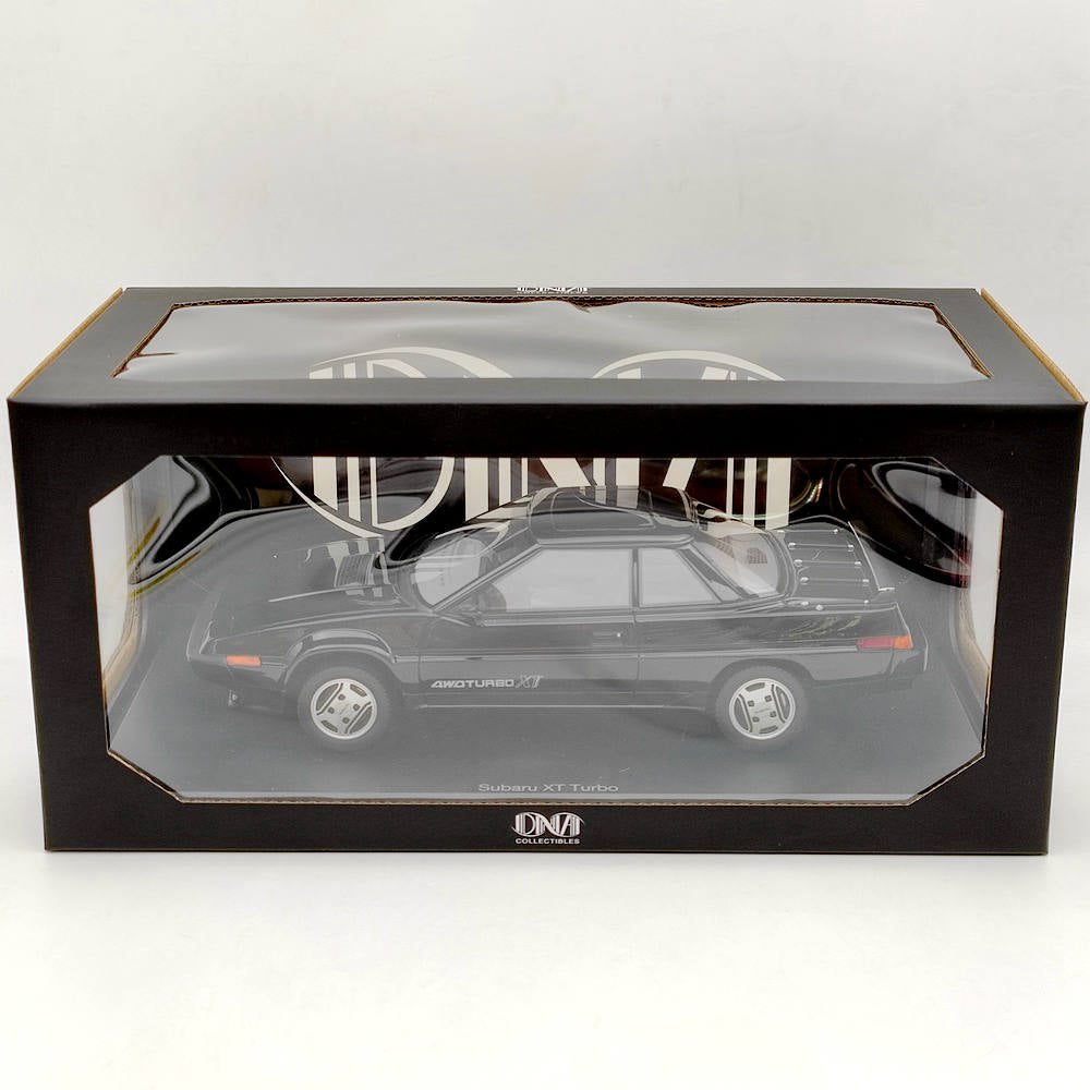 1/18 Scale Subaru XT Turbo 4WD 1985 Resin Model Car - Black Collectible Toy for Adults, Diecast Car Display Gift for Car Enthusiasts & Office Desk Decor