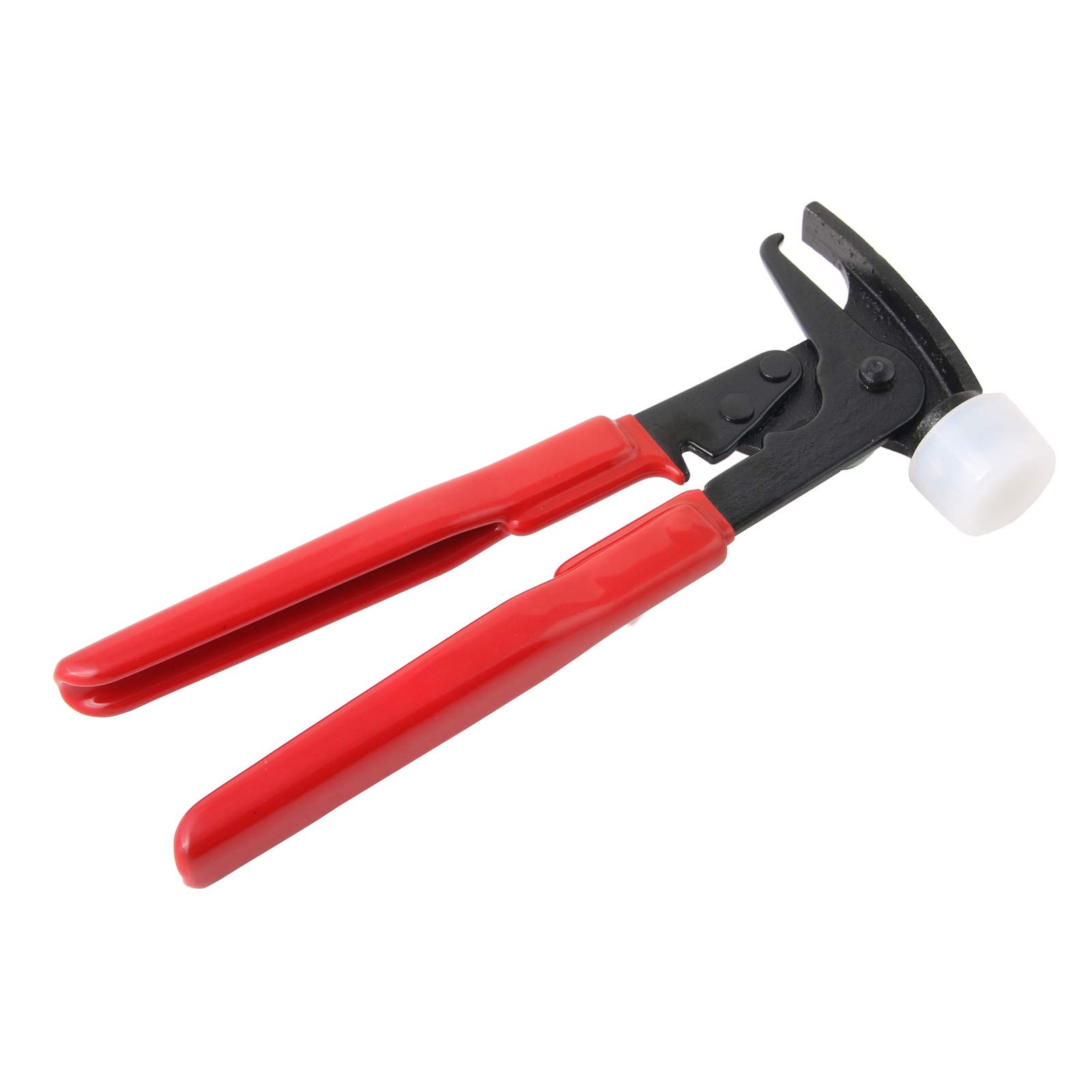 RockTrix Heavy Duty Wheel Weight Hammer - Professional Wheel Balancing Tool for Clip-On Weights - Perfect for Auto Shops & DIY Car Maintenance (Red)