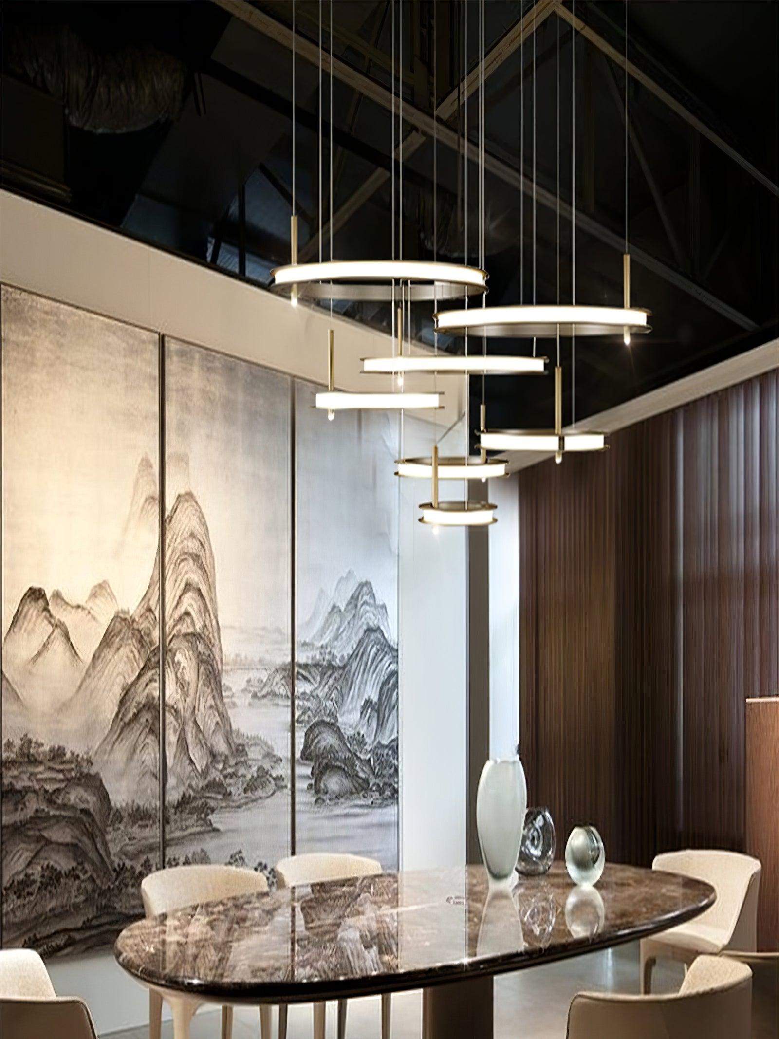Elegant Labilis Crystal Chandelier - Modern Ceiling Light Fixture for Dining Room, Living Room & Bedroom | Perfect for Home Decor & Wedding Venue Lighting