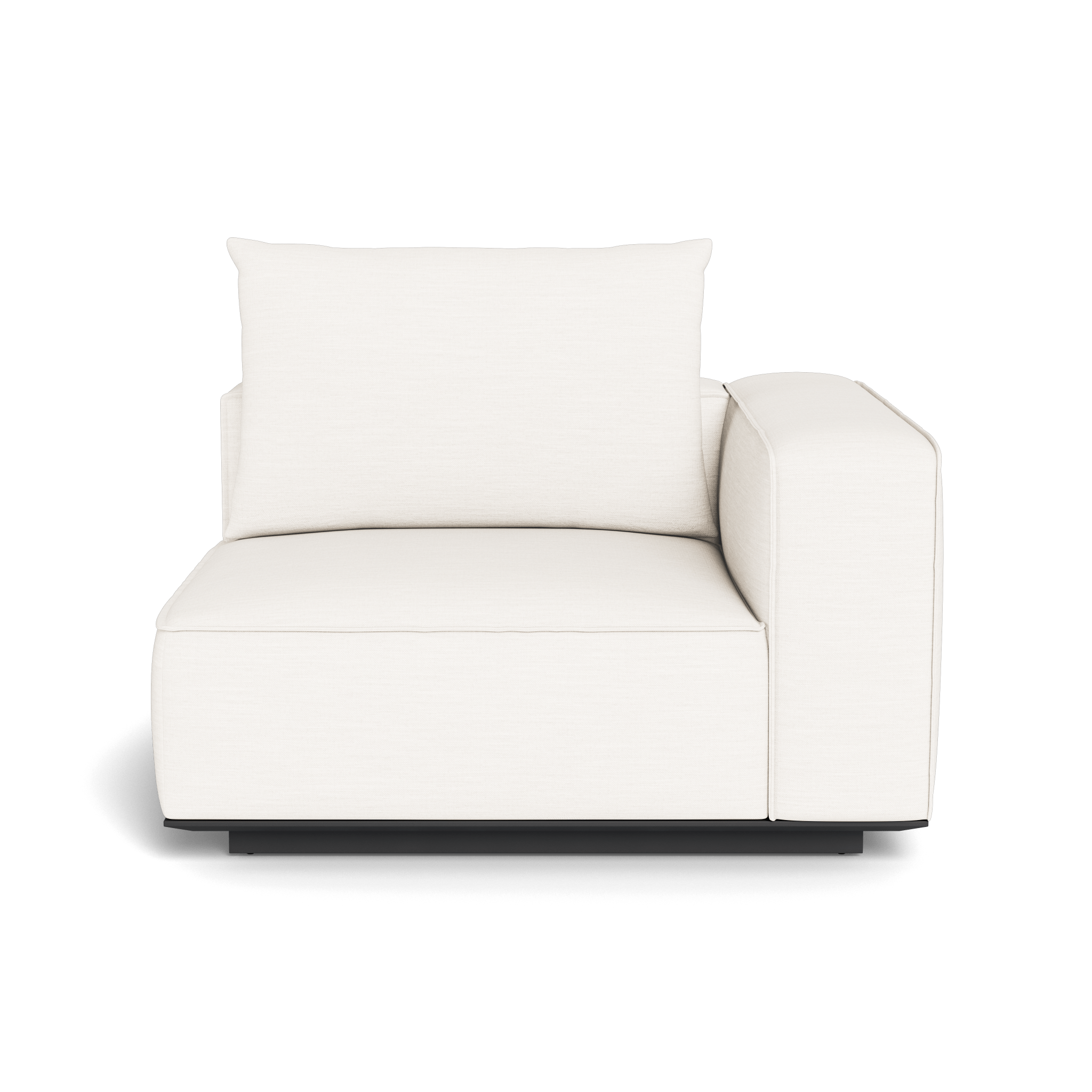Santorini Outdoor Corner Right Sectional Sofa Set - Modern Patio Furniture for Garden, Backyard, and Poolside Relaxation