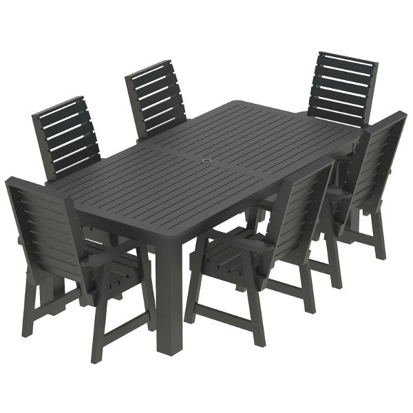 Glennville 7-Piece Dining Set - Modern Wooden Table & Chairs for Kitchen, Dining Room, Patio | Perfect for Family Meals & Entertaining Guests