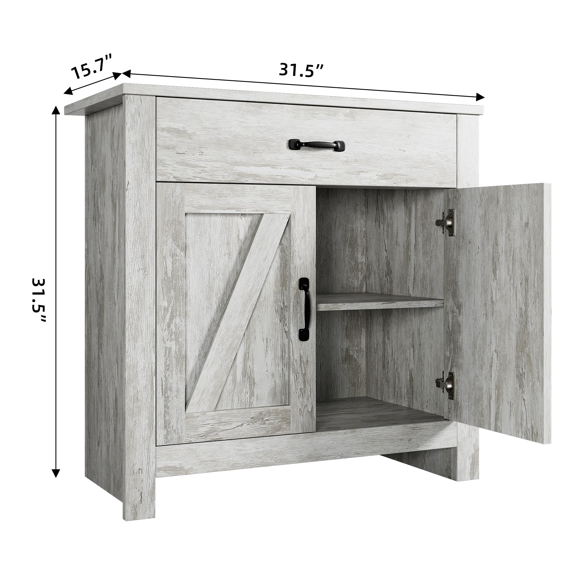 GAOMON Freestanding Kitchen Pantry Storage Cabinet with Microwave Stand - Adjustable Shelves Buffet Hutch Cupboard for Kitchen & Dining Room - Perfect for Small Spaces, Organizing Dishes & Appliances