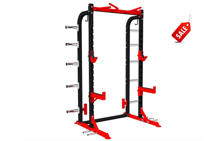 Warrior Elite 1.0 Power Rack - Heavy Duty Squat Rack for Home Gym, Weight Lifting & Strength Training - Perfect for CrossFit, Powerlifting & Garage Workouts