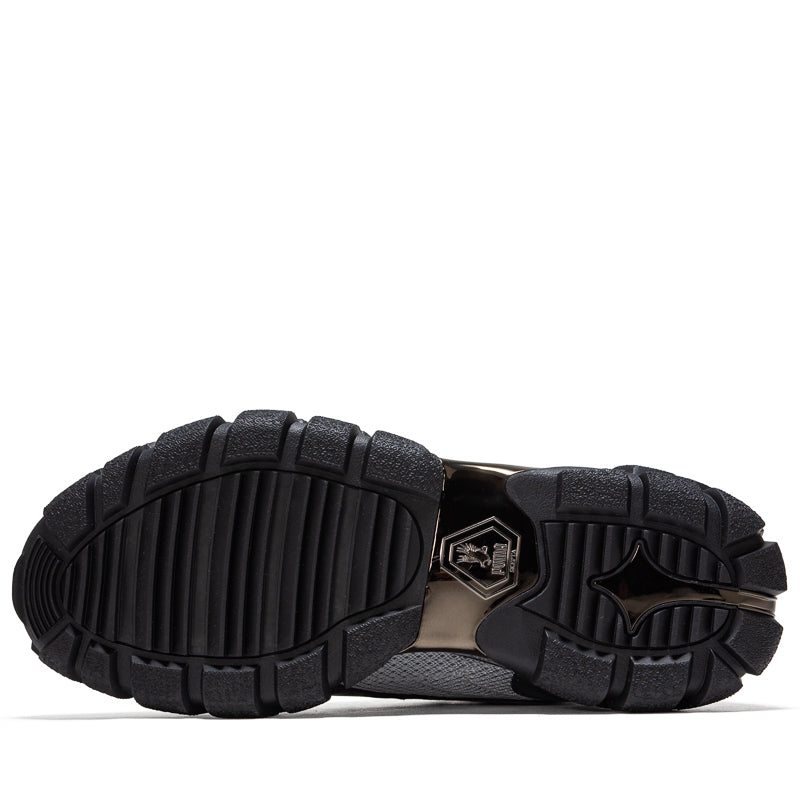 Skepta x Puma Skope Mid Sneakers - Flat Dark Gray/Silver - Men's Fashion Streetwear Shoes for Casual Wear & Urban Style