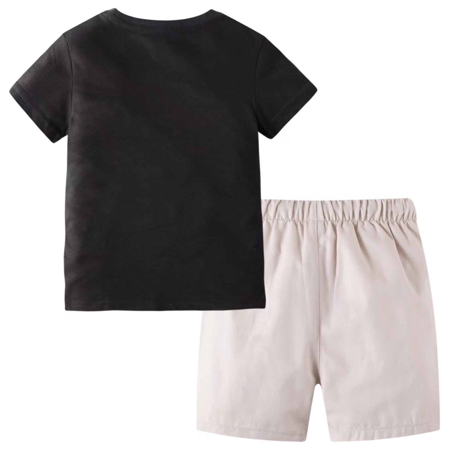 **Boys' Summer Cotton T-Shirt & Shorts Set - Toddler Outfits Size 2-7 | Playtime & Outdoor Comfort**