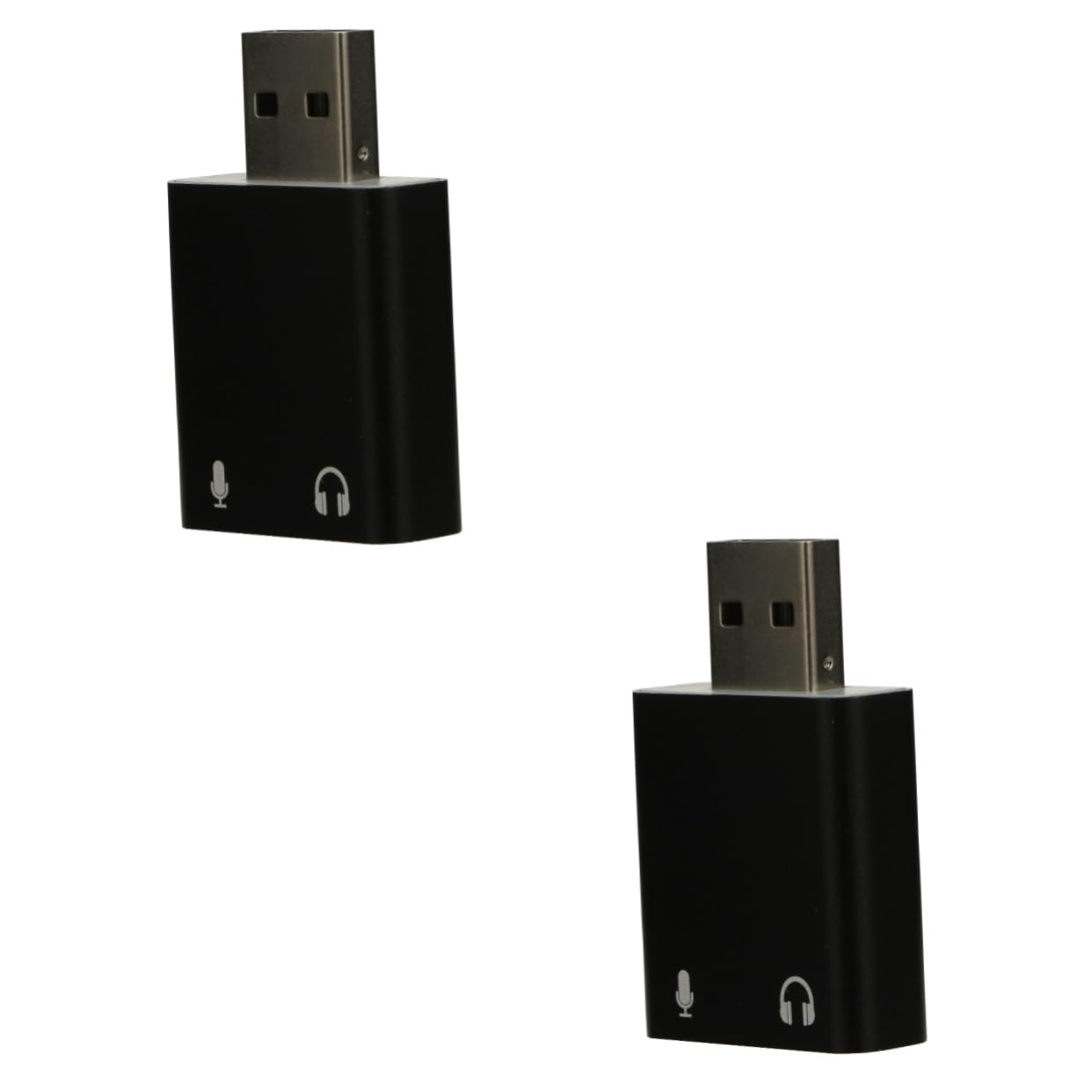 Uonlytech USB External Sound Card Adapter - Mini Stereo Sound for Laptop & Headphones - Portable Aluminum Alloy Design for Gaming & Calls