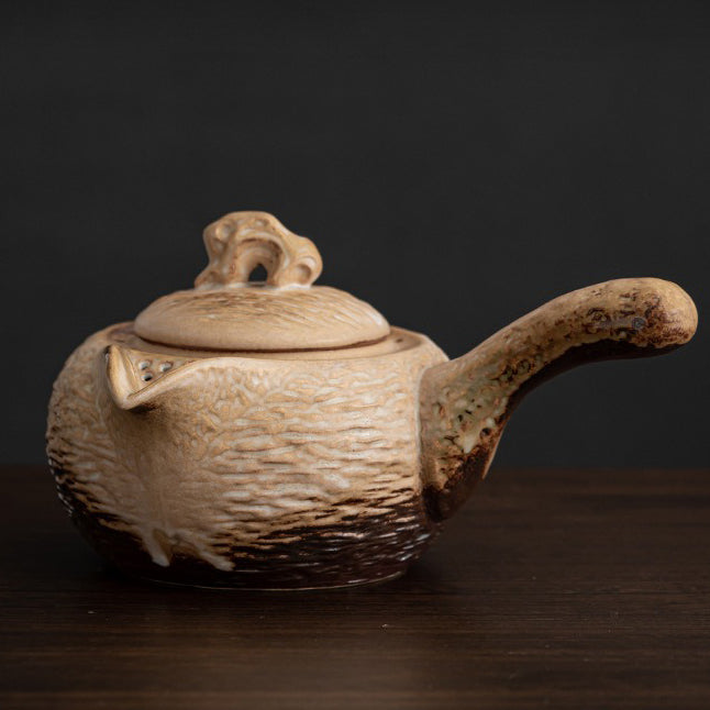 Premium Coarse Clay Heated Tea Set - Handmade Ceramic Teapot with Warmer for Gongfu Tea Ceremony | Perfect for Home, Office & Gift Giving