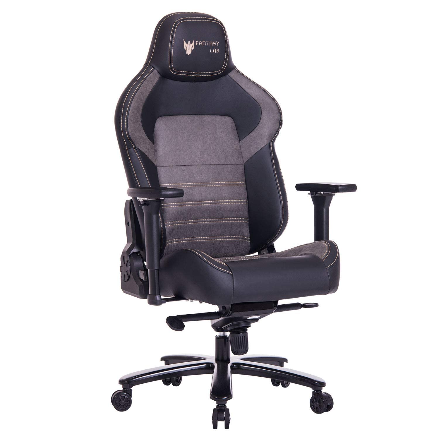 Big and Tall Gaming Chair 440lb Capacity - Ergonomic Office Chair with Gel-Infused Cold Cure Foam & 4D Adjustable Arms - Heavy Duty Metal Base Computer Chair for Large Gamers and Office Workers - Perfect for Long Gaming Sessions and Work From Home Comfort