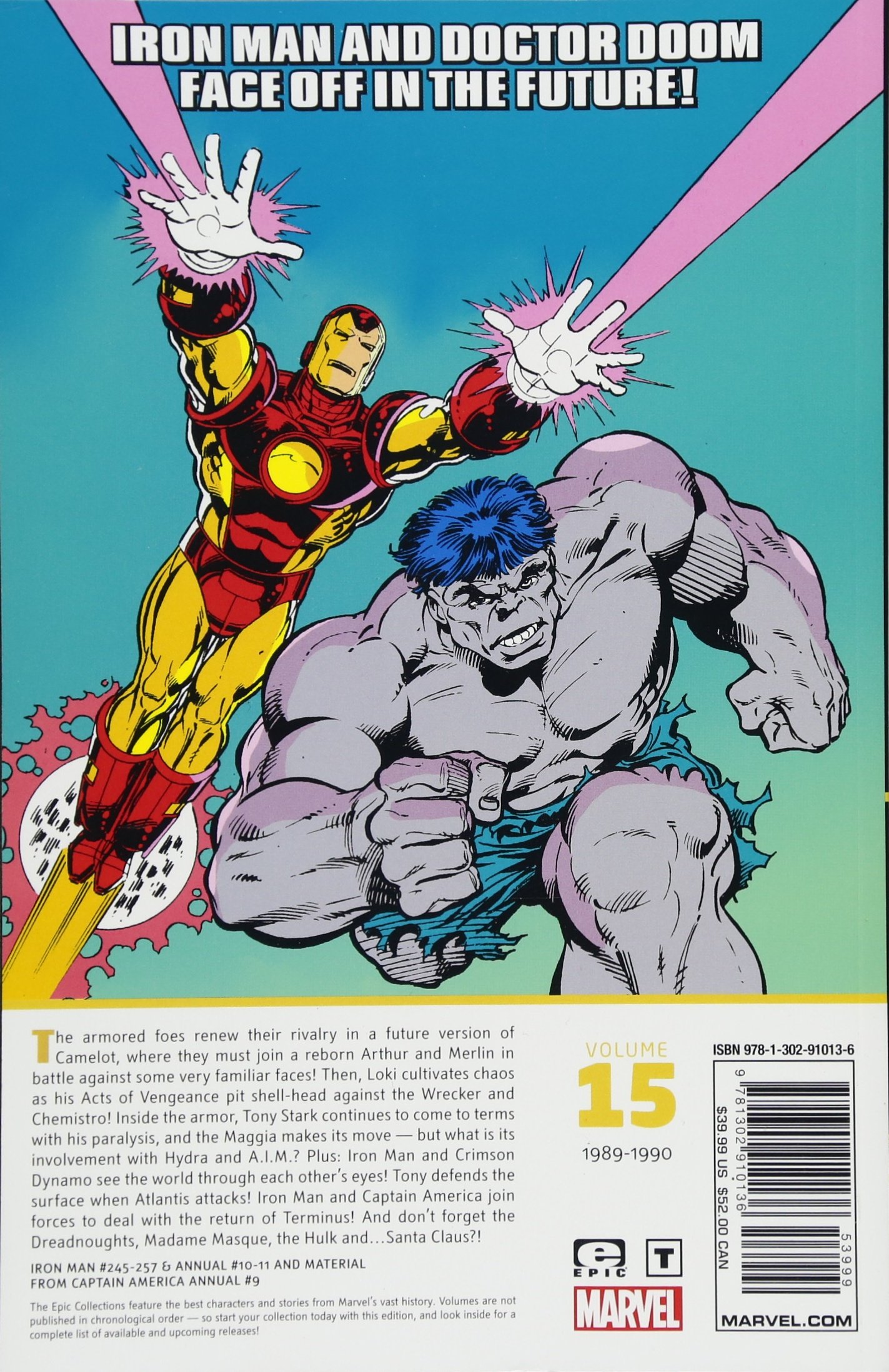 Epic Collection Iron Man 15: Doom - Marvel Comics Graphic Novel | Superhero Action Adventure Story | Perfect for Comic Book Collectors & Marvel Fans